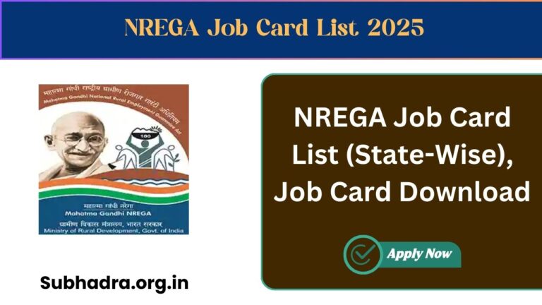 NREGA Job Card List 2025